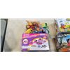 Image 2 : 2 PREXTEX 2 IN 1 CARTOON POLICE AND RACE CAR SETS, MY FIRST CASH REGISTER AND SAFARI ANIMALS
