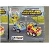 Image 2 : 4 PREXTEX 2 IN 1 CARTOON POLICE AND RACE CAR SETS