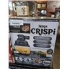 Image 2 : NINJA CRISPI 4IN1 PORTABLE GLASS AIR FRYER COOKING SYSTEM - TESTED WORKING, RETAIL $179