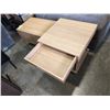 Image 3 : 2 COZEY DESIGNER NIGHTSTANDS ONE WITH DROP FRONT