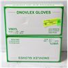 Image 1 : PACK OF 200 DISPOSABLE CLEAR VINYL GLOVES POWER