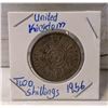 Image 1 : 1956 UNITED KINGDOM TWO SHILLINGS GEORGIVS
