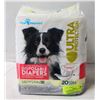 Image 1 : PAW INSPIRED DISPOSABLE DOG DIAPERS LARGE 20