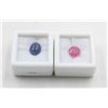 Image 1 : #202-NATURAL TANZANITE  3.60CT & RUBY 3.30 CT
