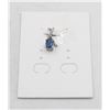 Image 1 : #88-NATURAL BLUE SAPPHIRE & CZ PENDANT