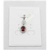 Image 1 : #32-NATURAL RHODOLITE GARNET & CZ PENDANT