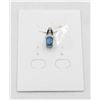 Image 1 : #91-NATURAL BLUE SAPPHIRE & CZ PENDANT