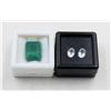 Image 1 : #233-NATURAL WHITE TOPAZ 1.70 CT & EMERALD 9.70CT