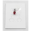 Image 1 : #42-NATURAL RHODOLITE GARNET & CZ PENDANT