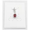 Image 1 : #24-NATURAL RHODOLITE GARNET & CZ PENDANT