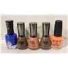 Image 1 : NEW 5 X 18ML OPI LACQUER AND CR NAIL POLISH NEW