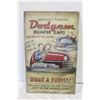 Image 1 : METAL DODGE BUMPER CARS VINTAGE PLAQUE 16" X 10"