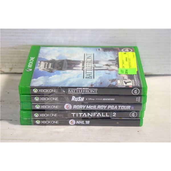 5 XBOX ONE GAMES
