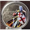 Image 1 : 2) ENCAPSULATED SILVER TONE KNIGHTS TEMPLAR