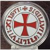 Image 2 : 2) ENCAPSULATED SILVER TONE KNIGHTS TEMPLAR