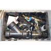 Image 1 : TOTE OF PLUMBING SUPPLIES