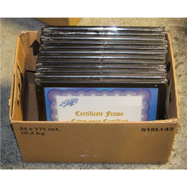 12 NEW 8.5X11" CERTIFICATE/PHOTO FRAMES