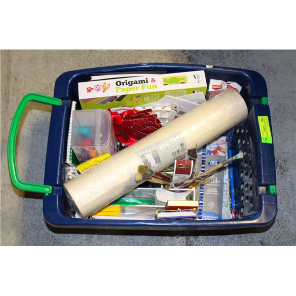 BIN CRAFT & PAINTING SUPPLIES