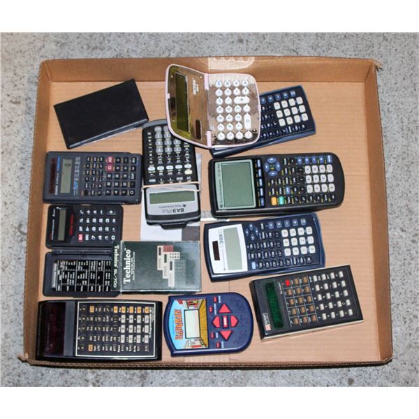 COLLECTION OF VINTAGE CALCULATORS