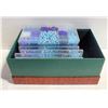 Image 1 : 9 CONTAINER BLUE GLASS BEADS
