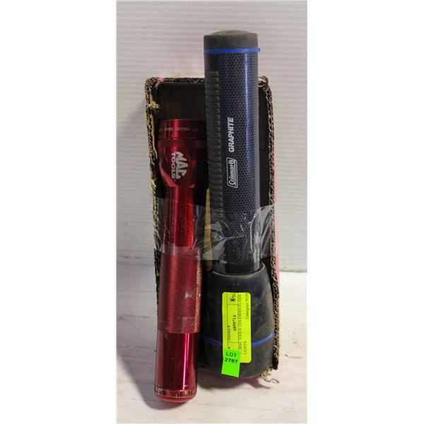 2 - MAC TOOLS/ COLEMAN FLASH LIGHTS