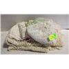 Image 1 : VINTAGE LARGE CROCHETED TABLECLOTH & CROCHET