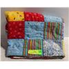 Image 1 : CHILD SIZE PATCHWORK QUILT-ESTATE