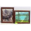 Image 1 : D. HUNTER OIL PAINTING 13X16" & PRINT