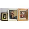 Image 1 : 3 VINTAGE PICTURES 17X14 & 12X10 INCH
