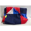 Image 1 : DOUBLE SIZE CANADA MAPLE LEAF PATCHWORK