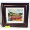 Image 1 : TOM THOMSON "BATEAU SUMMER" 10X10 FRAMED