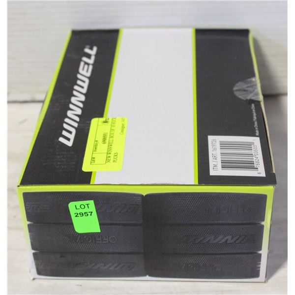 NEW WINNWELL BOX OF 18 HOCKEY PUCKS