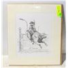 Image 1 : SIGNED,MATTED PENCIL ARTWORK BY JOHN J