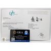 Image 2 : #1304-4.00 CT TW GRA CERTIFIED ROUND BRILLIANT CUT