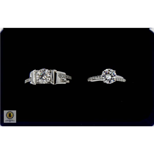 #1301-HIS AND HERS WEDDING SET WITH 1.00 CT GRA