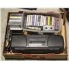 Image 1 : VINTAGE GHETTOBLASTER WITH A LOAD OF CASSETTE