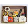 Image 1 : FLAT OF TAPE MEASURES/TAPE/LIGHTS AND POWER