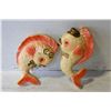 Image 1 : 2PC VINTAGE CHALKWARE WALL FISH