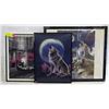 Image 1 : 3D WALL HANGINGS SET OF 3 WOLFX2 PARIS BOAT