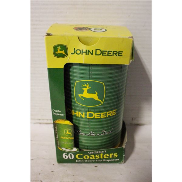 NEW OLD JOHN DEERE SILO COASTERS IN BOX