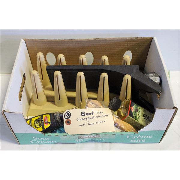 -BOOT DRYER/STRETCHER/MISC BOOT ACCESS.
