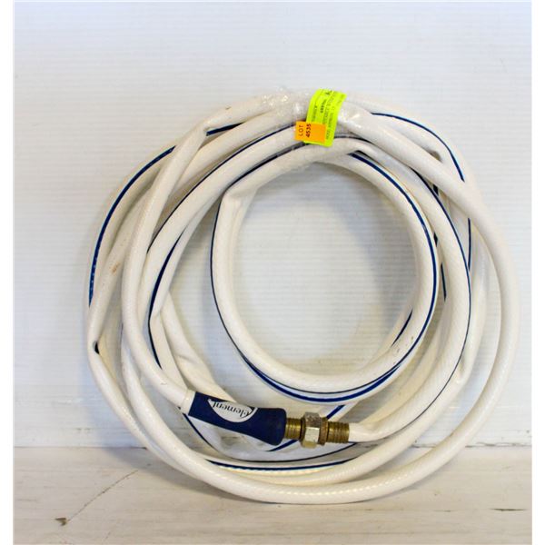 WHITE POTABLE WATER RV WATER HOSE; APPROX. 15