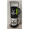Image 1 : 2PC TIM HORTONS HOCKEY PUCK MUGS ON STAND