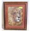 AUTOGRAPHED LION IN THE JUNGLE WALL ART PRINT