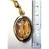 Image 2 : 21)  GOLD TONE WITH CHAMPAGNE COLORED