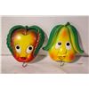 Image 1 : 2PCS 1970 MILLER STUDIO CHALKWARE PEAR &