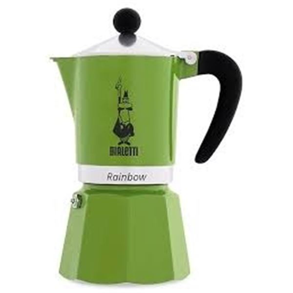NEW 3 CUP BIALETTI RAINBOW GREEN