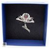 Image 1 : SWAROVSKI CRYSTAL ORCHID ON PILLOW (NO DAMAGE)