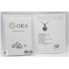 Image 2 : #2432-1.00 CT GRA CERTIFIED ROUND BRILLIANT CUT