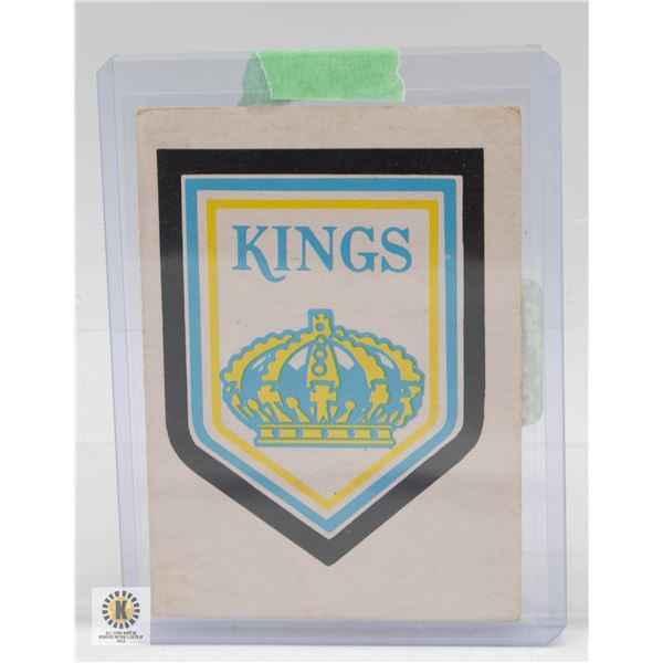 LOS ANGELES KINGS 1977 78 TEAM LOGOS CARD